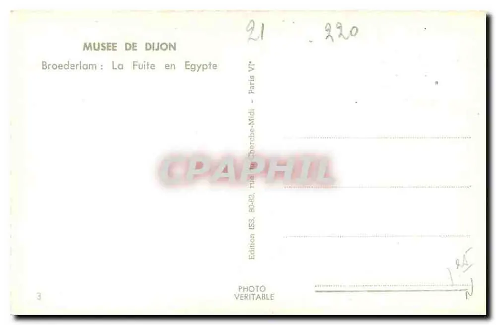 Museu de Dijon — Broederlam : A Fuga para o Egito — Edição Broederlam - Verso