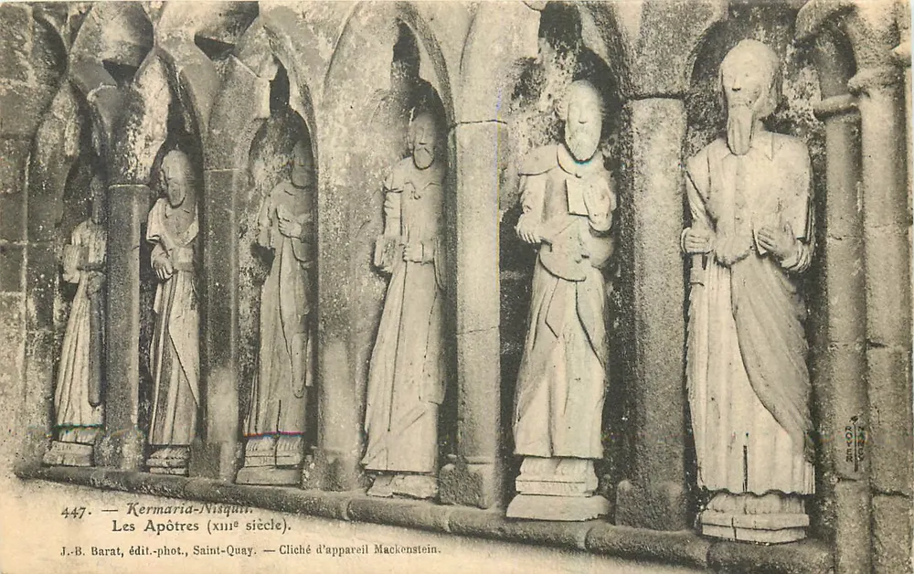 Os Apóstolos — Kermaria-Nisquit, XIII século — J.-B. Barat, editor-fotógrafo, Saint-Quay - Frente