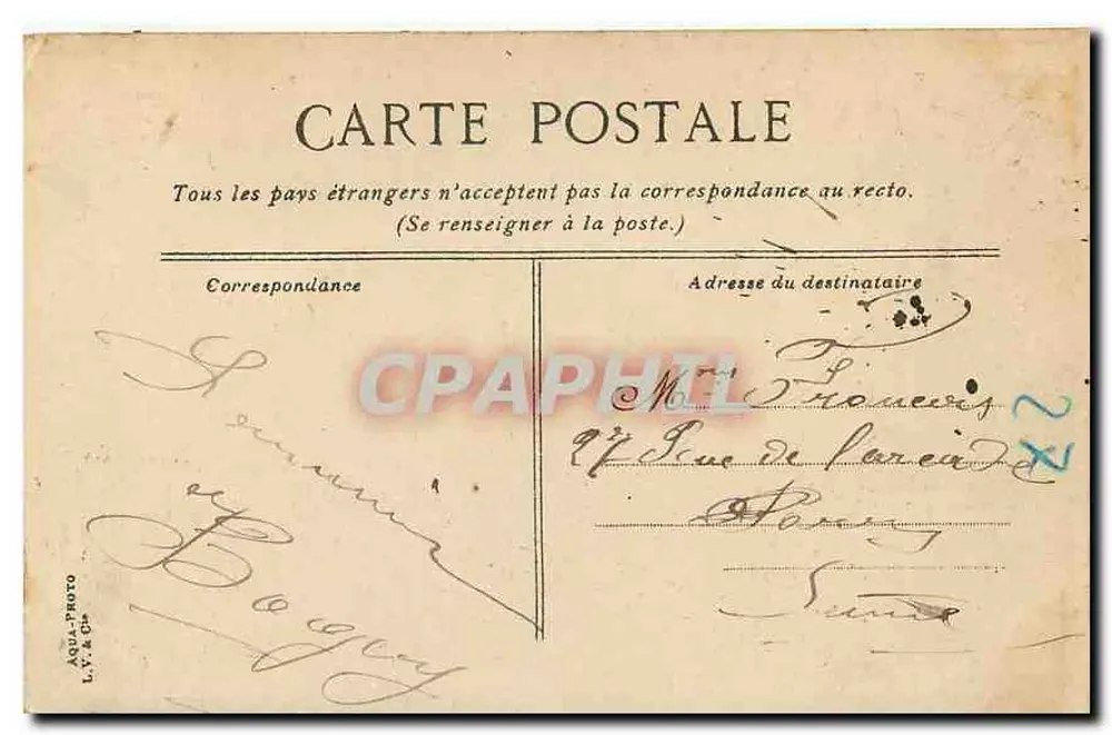 Town Hall — Sémeac — unknown publisher, series number not visible - Back