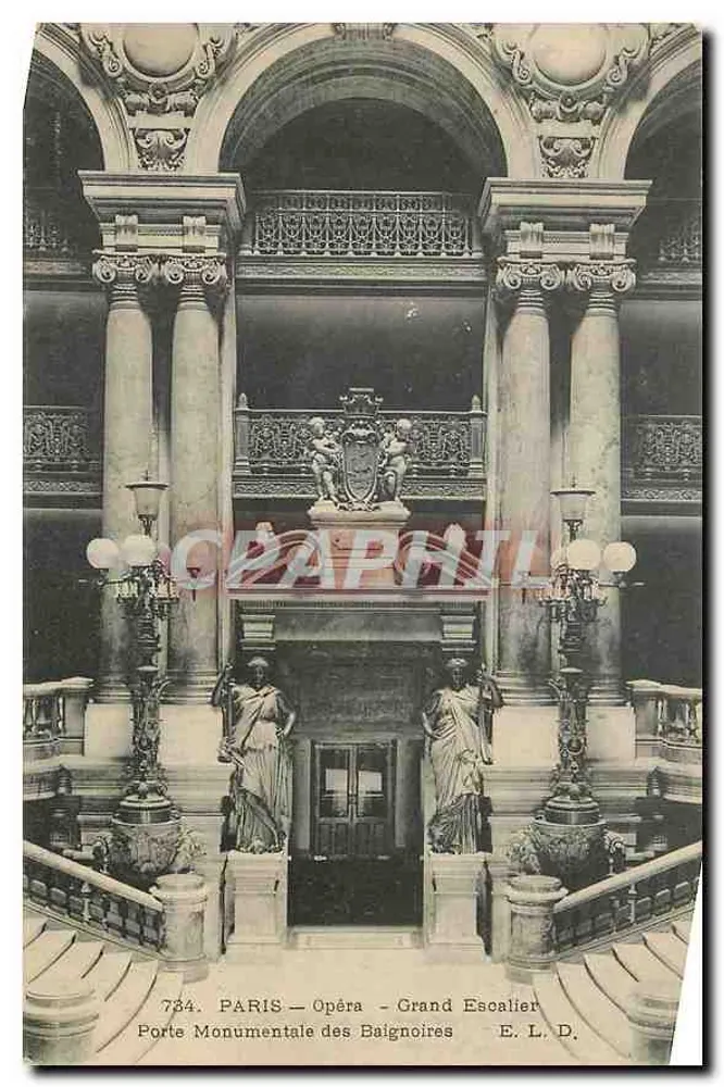 Paris - Ópera - Grand Escalier — Porta Monumental das Banheiras — E. L. D. - Frente