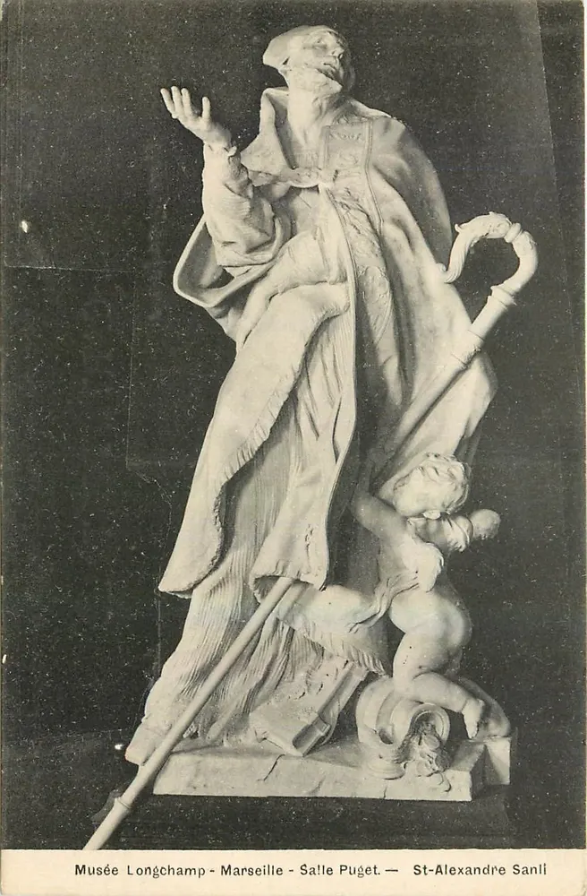 Statue de Saint Alexandre de Sanli — Musée Longchamp — Salle Puget — Marseille - Recto
