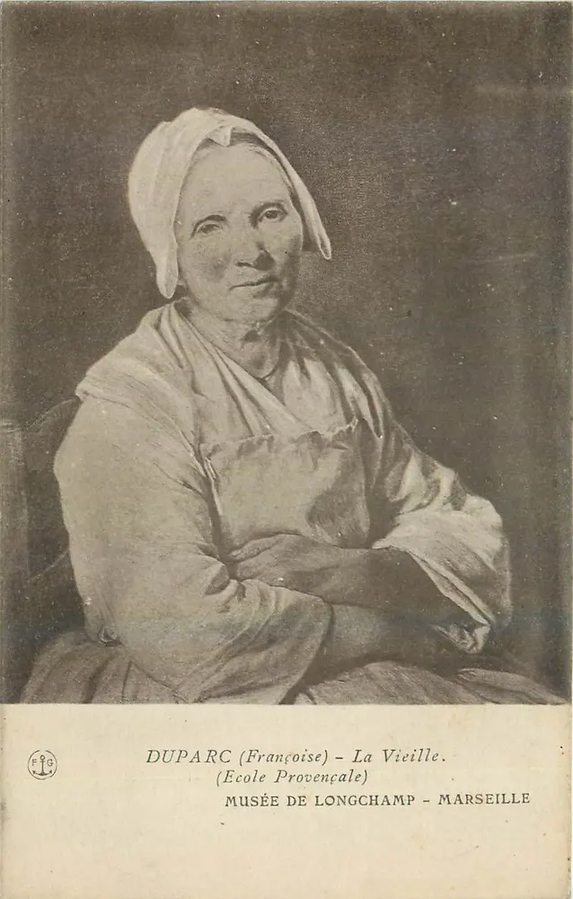 Die Alte (Françoise Duparc) — Provençale Schule — Museum von Longchamp, Marseille - Vorderseite