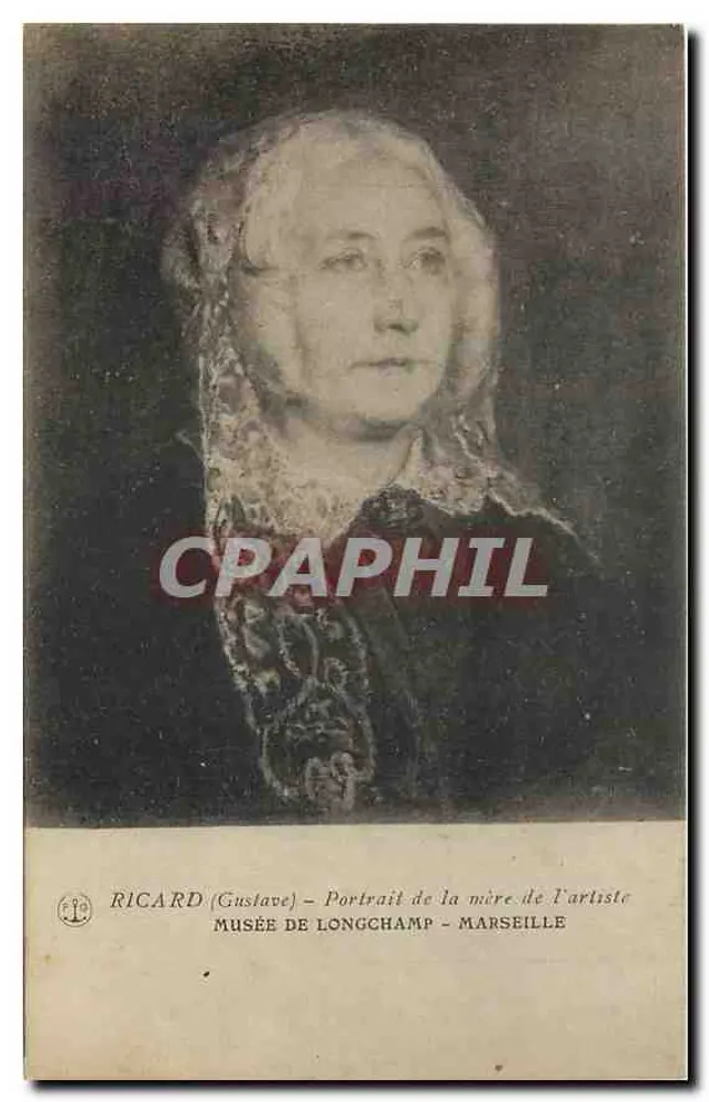 Porträt der Mutter des Künstlers — Ricard (Gustave) — Musée de Longchamp - Marseille - Vorderseite