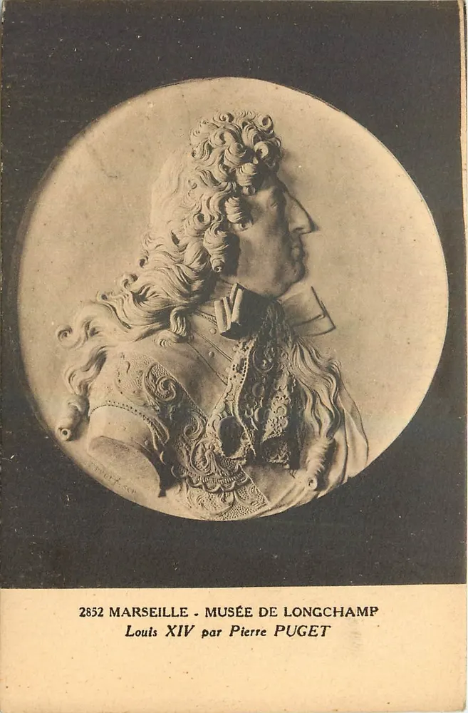 Marseille - Musée de Longchamp - Louis XIV par Pierre Puget - Recto
