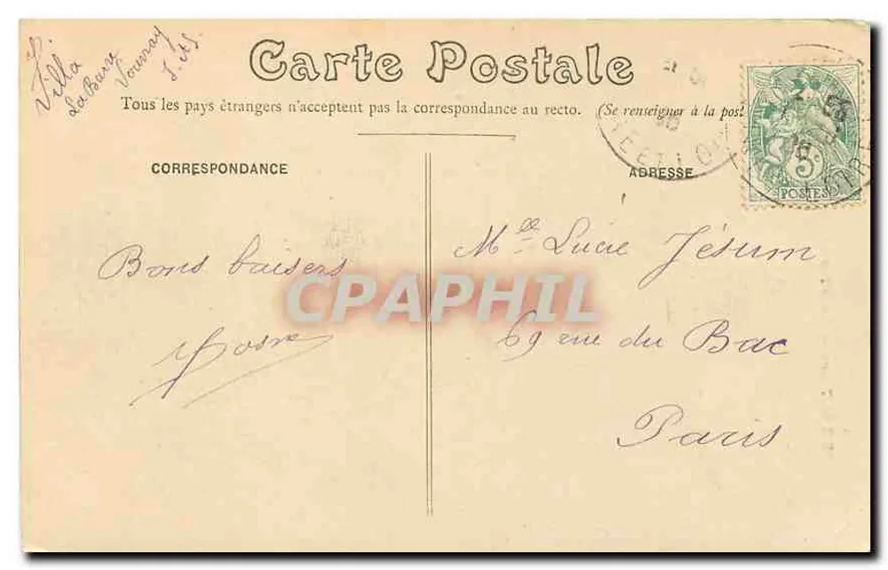 Tours — Portal der Kirche Notre-Dame-la-Riche — Verlag Grand Baudour - Rückseite