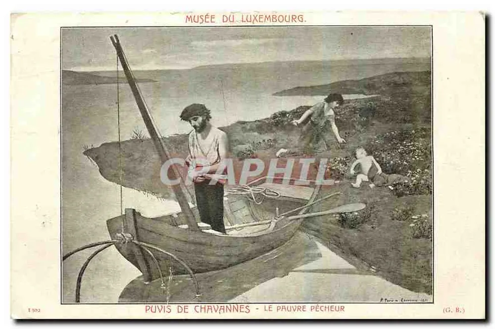 Puvis de Chavannes - Der arme Fischer — Musée du Luxembourg — (G. B.) - Vorderseite