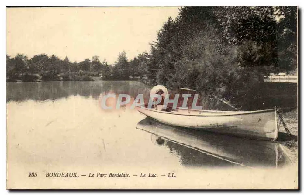 Bordeaux — O Parque Bordelais — O Lago — LL. — 235 - Frente