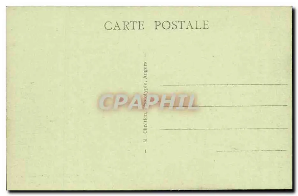Angers — Ein schöner Bereich des Jardins des Plantes — LV. Phot. - Rückseite