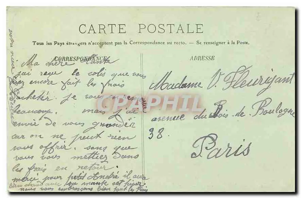 Mont Saint Michel — Nordturm — Verlag LL, Nr. 39 - Rückseite