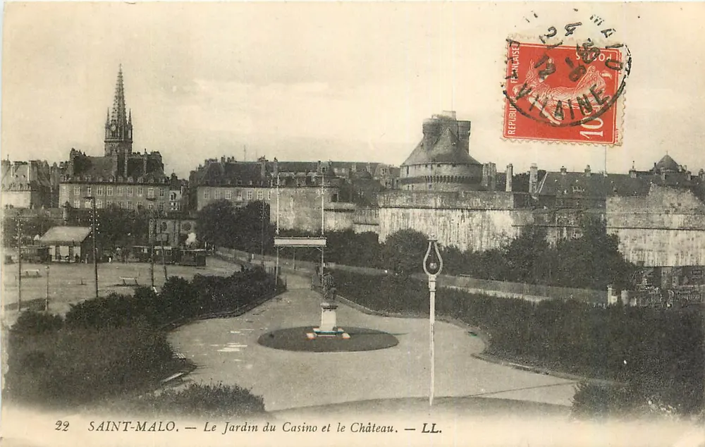 Saint-Malo — Der Garten des Casinos und das Schloss — LL. - Vorderseite