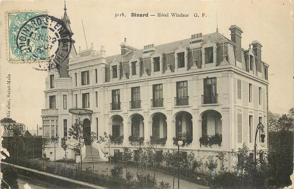 Dinard — Hôtel Windsor — éditeur G. F. n° 3118 - Frente