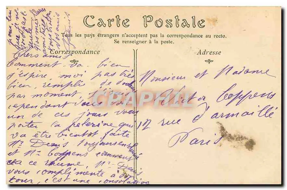 Parque do PETIT TRIANON — A Casa do Moinho — ND Poth - Verso