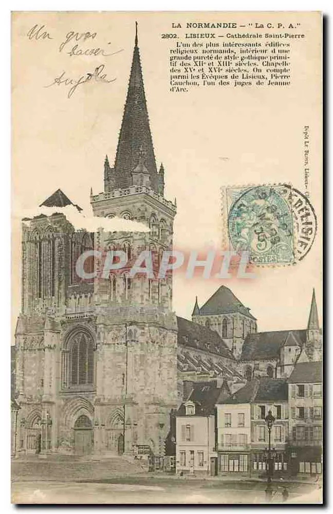 Lisieux — Kathedrale Saint-Pierre — Dépôt Le Baron Lisieux, n°2802 - Vorderseite