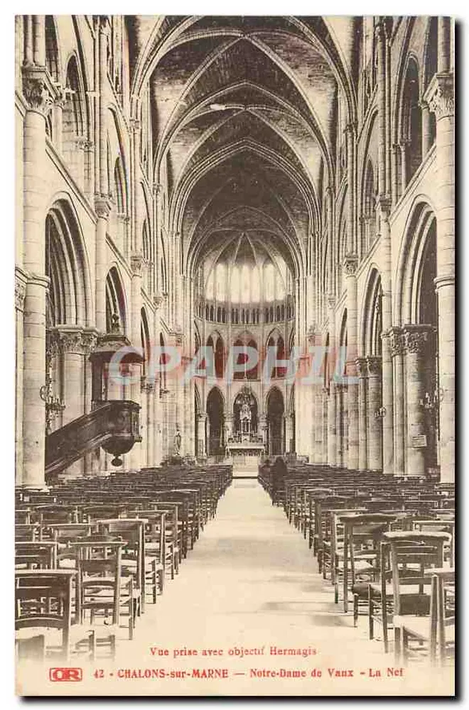 Chalons-sur-Marne — Notre-Dame de Vaux — Die Kirche — Aufnahme mit Hermagis-Objektiv - Vorderseite