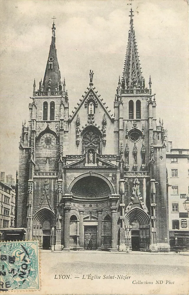 LYON — A Igreja de São Nizier — Coleções ND Phot - Frente