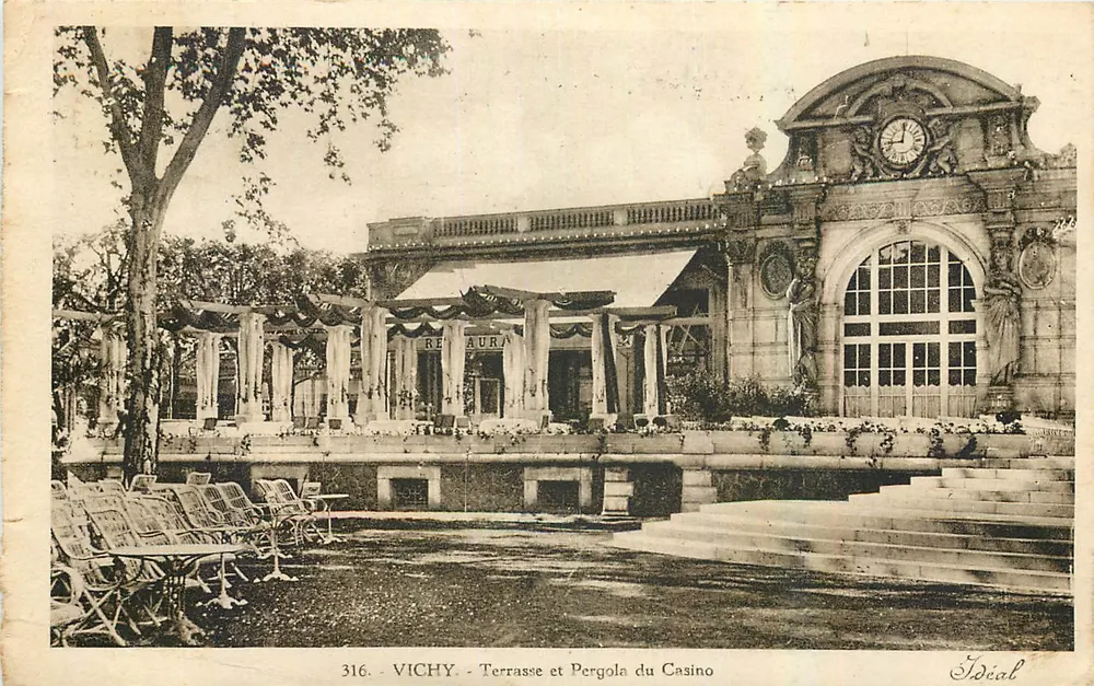 Vichy - Terrasse et Pergola du Casino — Ideal, n° 316 - Recto
