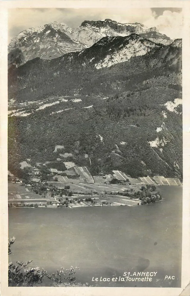 Le Lac et la Tournette — Annecy — PAC - Recto
