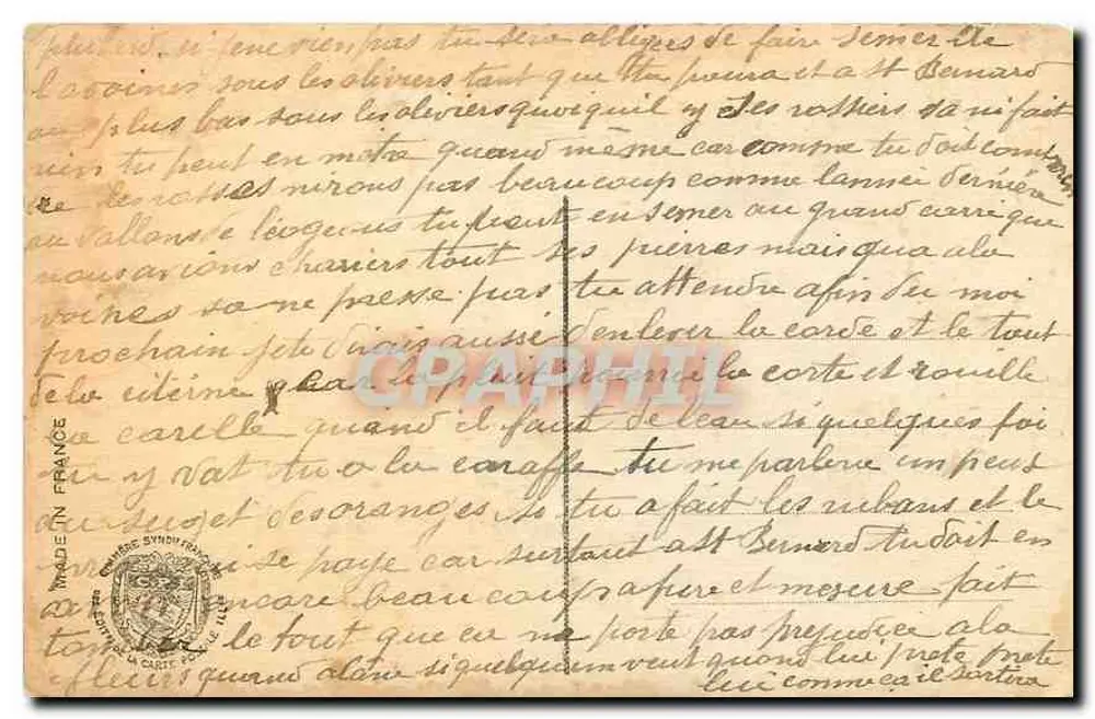 Classe de escola — Editora B.M. n°73 — Paris/Anvers - Verso