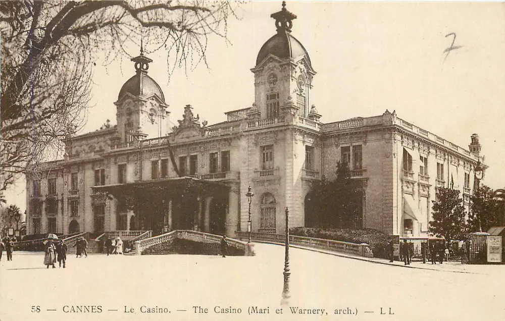 CANNES — O Casino — The Casino (Mari e Warnery, arq.) — L.L. - Frente