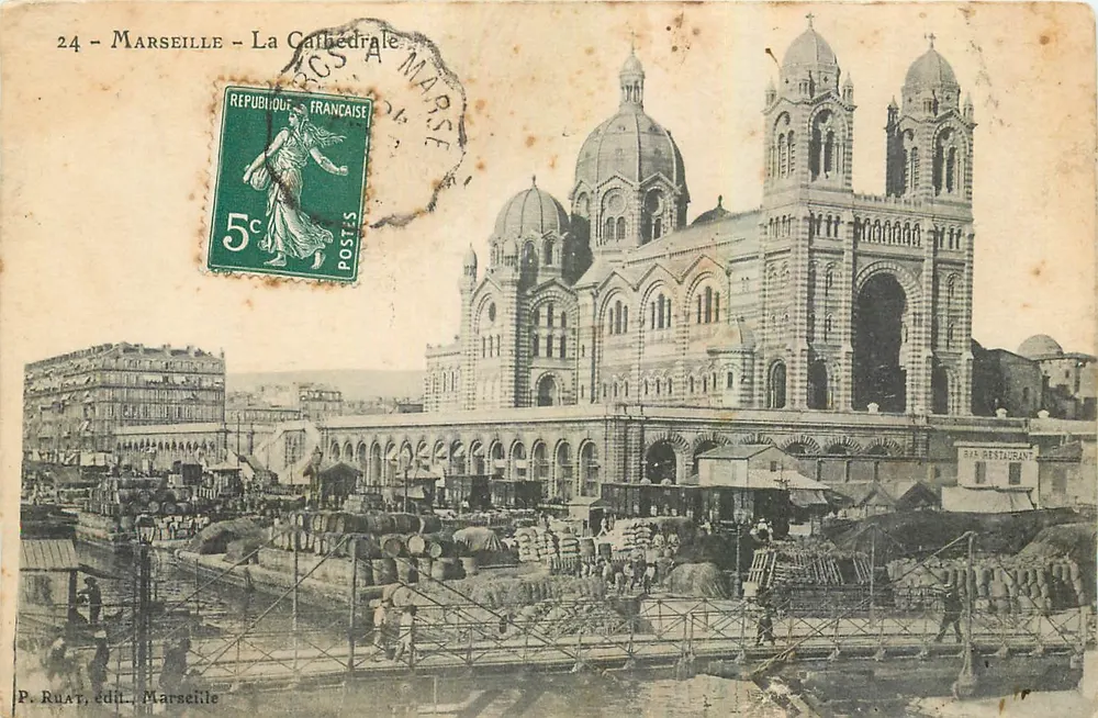 Marselha - A Catedral — P. Ruat, editor. Marselha, n°24 - Frente