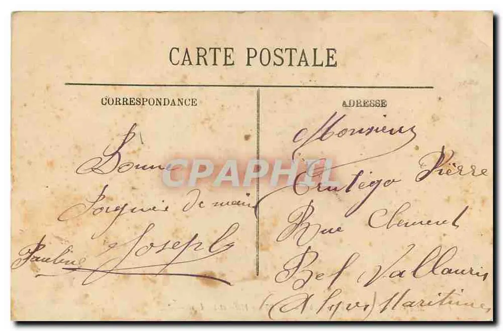 Marseille — La Corniche — Le Palace-Hôtel et les Îles — LL, n°192 - Verso