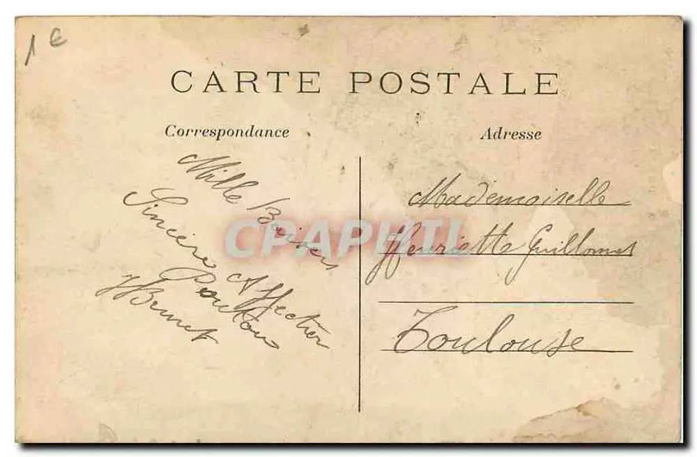 París — La Torre Eiffel y la Sena — C.M. n°3 - Reverso