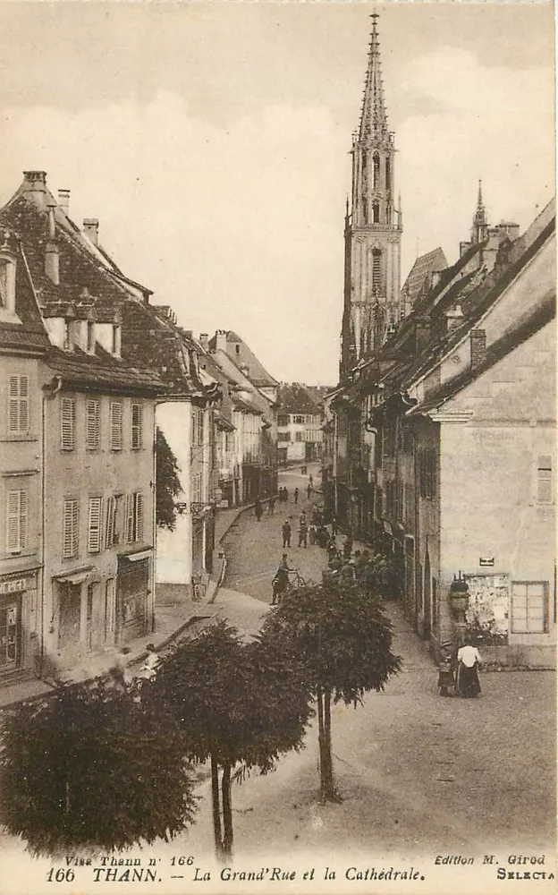 Thann — Die Grand'Rue und die Kathedrale — Edition M. Girod SELECTIA - Vorderseite