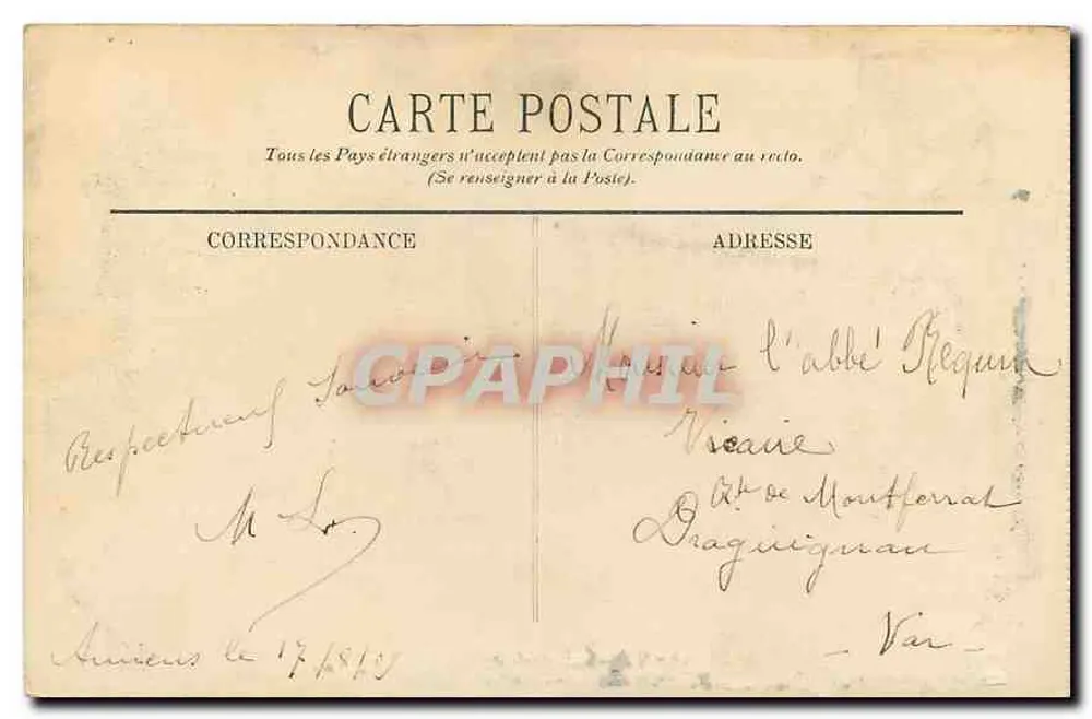 Amiens — A Catedral — LL. — N° 96 - Verso