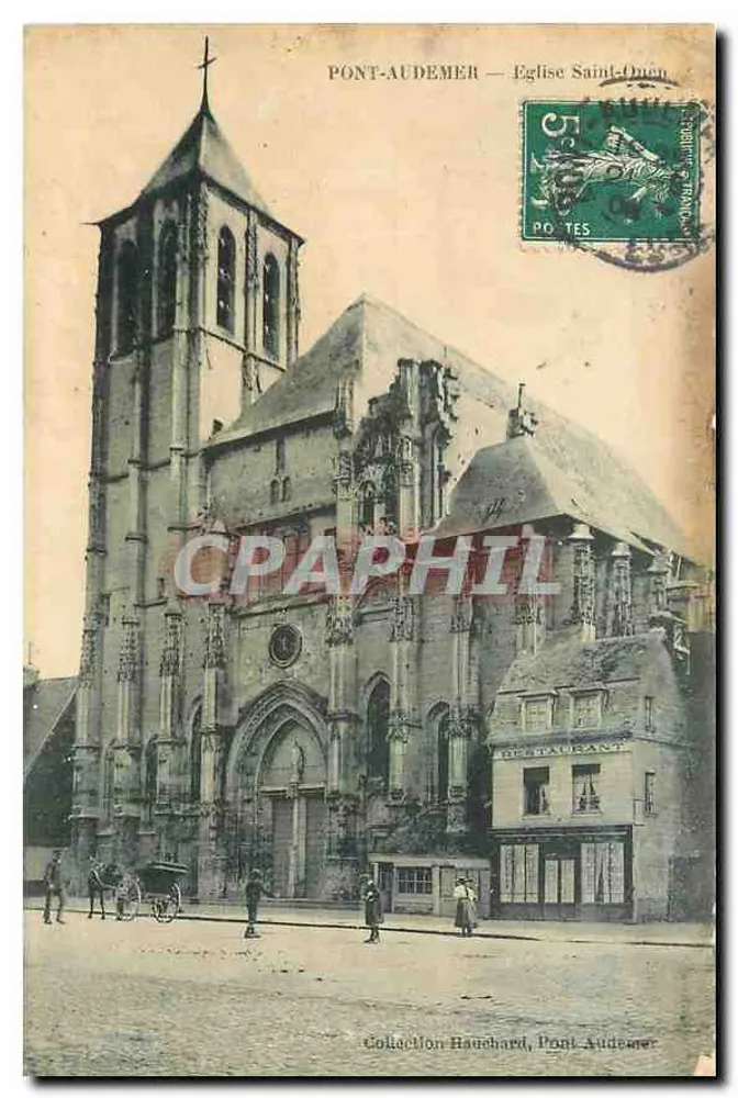 Pont-Audemer — Iglesia de San Ouen — Editor no identificado, número de serie no visible - Anverso
