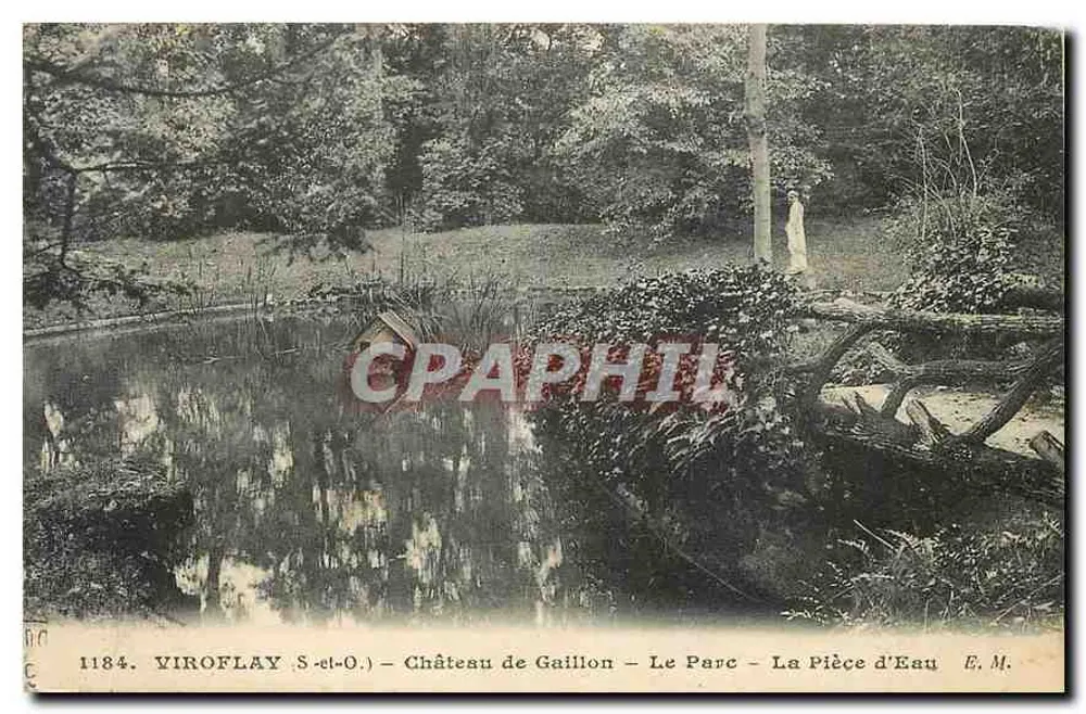 Viroflay S.-et-O. — Schloss Gaillon — Der Park — Die Wasserstelle — E.M. — n°1184 - Vorderseite