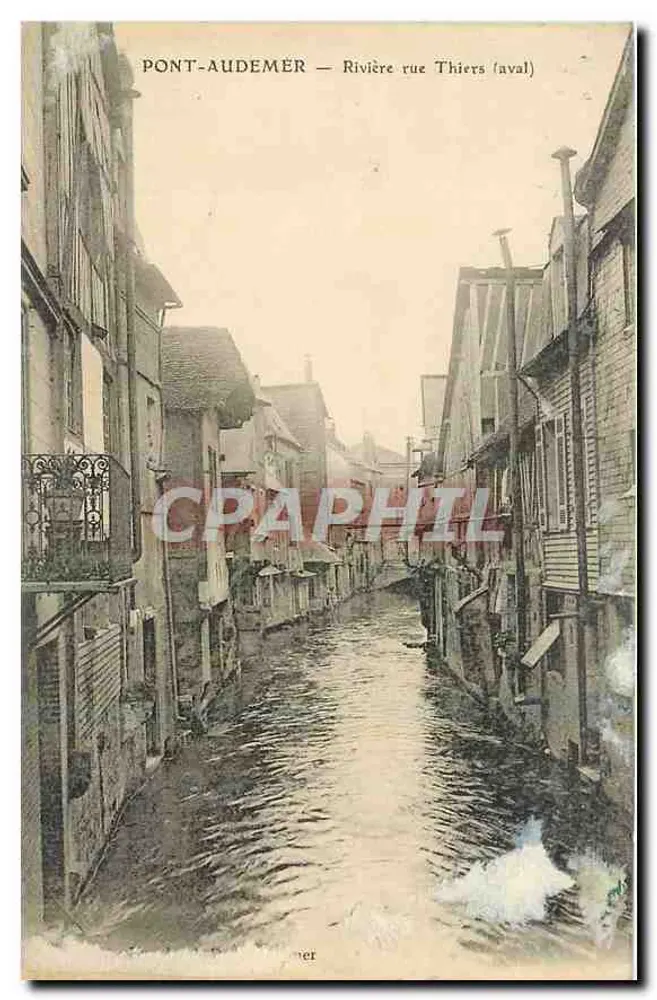 Pont-Audemer — Rio rua Thiers (aval) - Frente