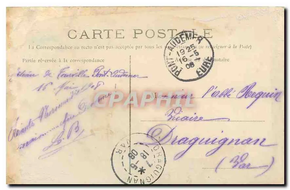 Pont-Audemer — Rio rua Thiers (aval) - Verso
