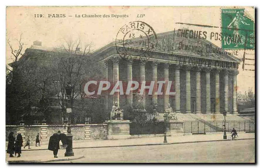 Parigi — La Camera dei Deputati — Les Éditions Artistiques, LIP - Recto