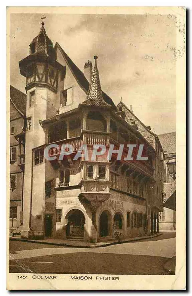 Colmar — Casa Pfister — Braun & Cie, Imp. Editores, Colmar (Haut-Rhin) - Frente