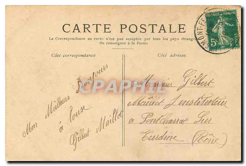 Paris — O ponte da Concorde — Editor não visível, número de série não legível - Verso