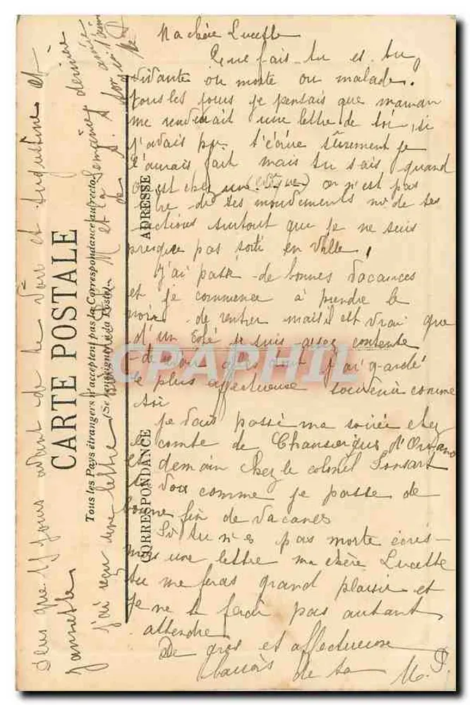Plateau d'Emparis und Lac Liris — Alpenblick mit Gletschern — Verlag unbekannt - Rückseite