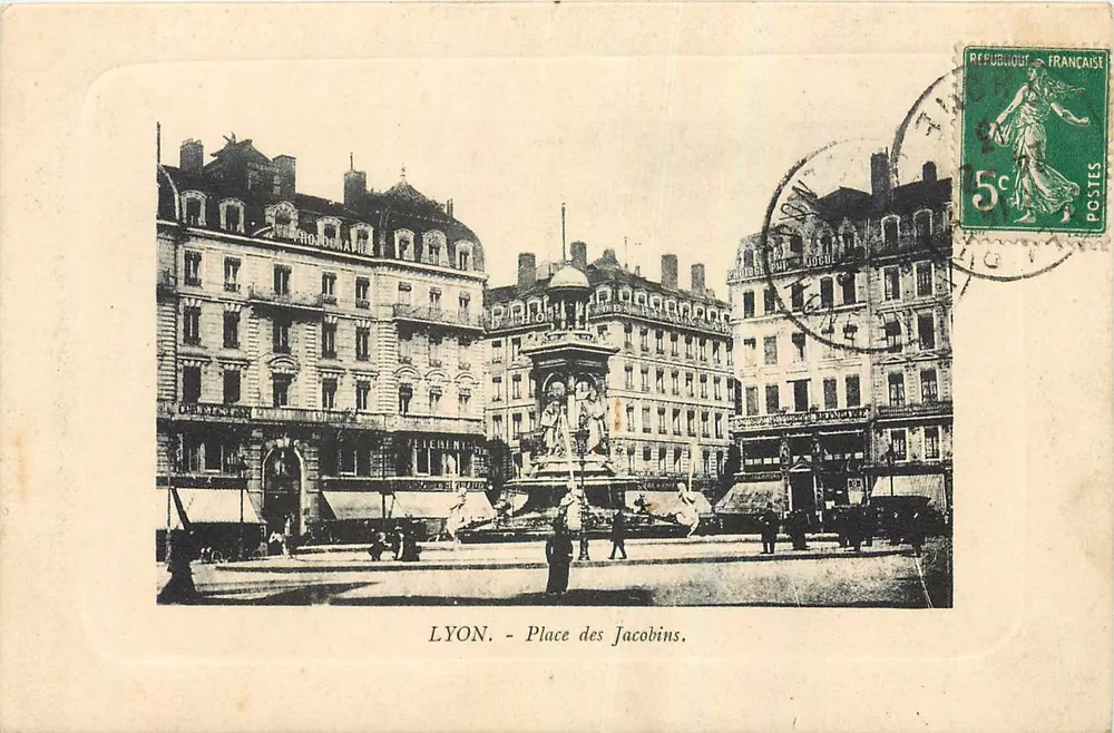 LYON - Place des Jacobins — P. Ressicaud, editor, Lyon - Frente