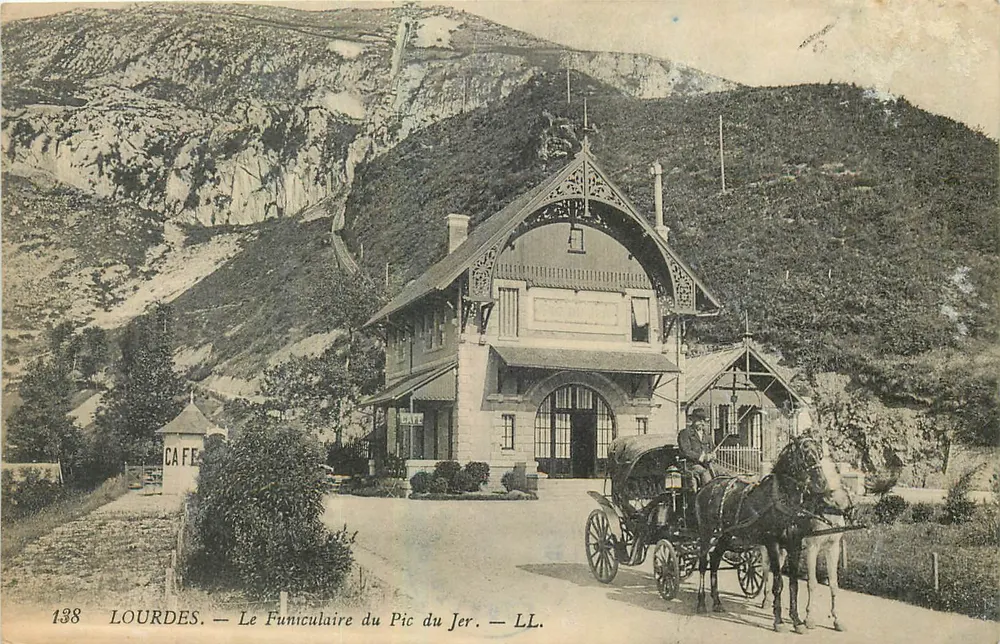Lourdes — O Funicular do Pic du Jer — LL. — n° 138 - Frente
