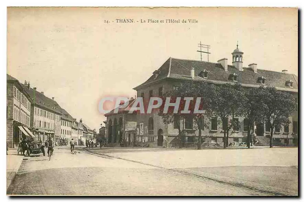 Thann - La Place et l'Hôtel de Ville - Recto