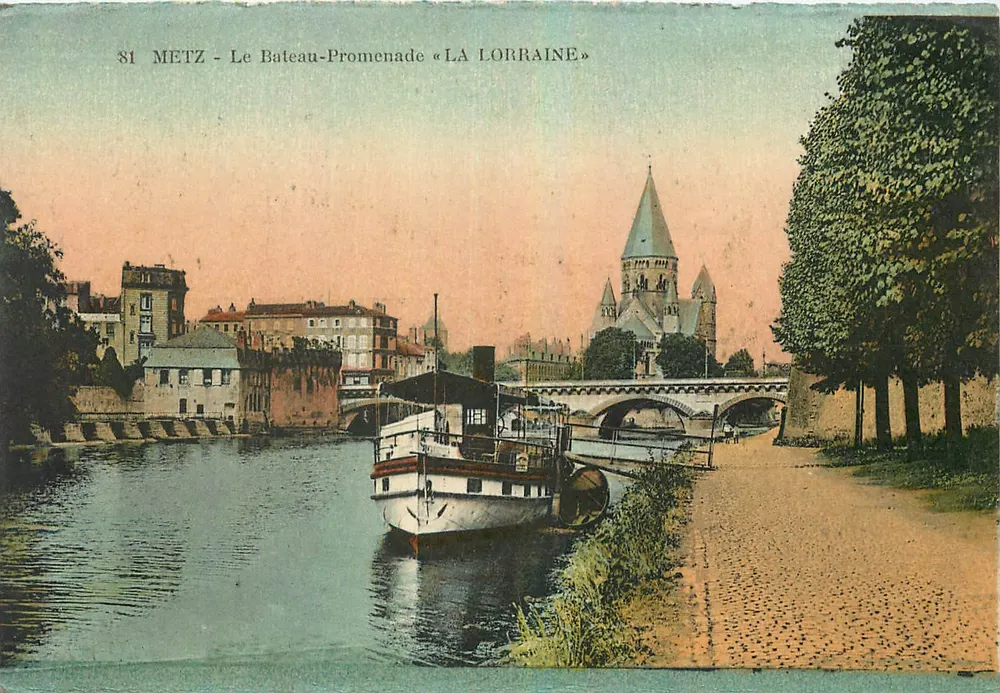 Metz - Le Bateau-Promenade « LA LORRAINE » — éditeur S1 - Recto