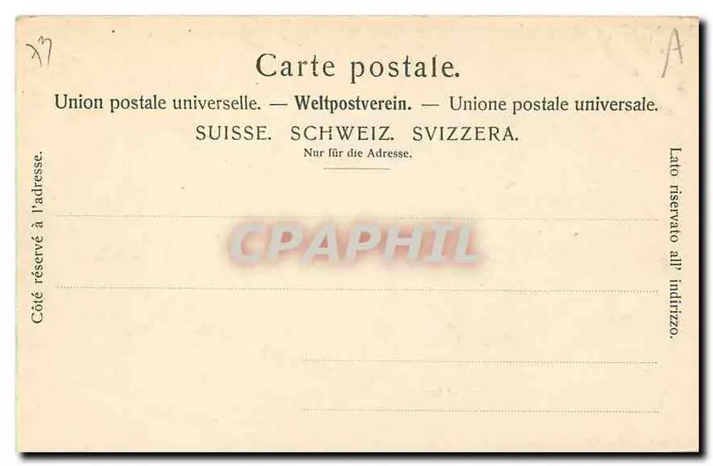 Les Charmettes perto de Chambéry — casa coberta de vide — Jullien Frères, Genebra, n° 1012 - Verso