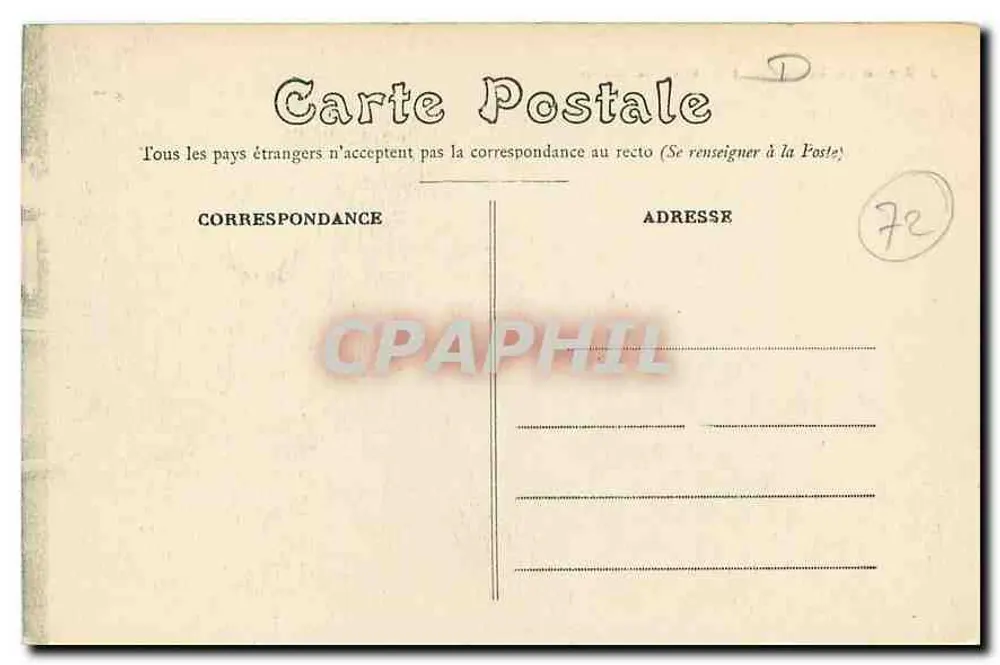 La Ferté-Bernard — Moneda de los Artistas — J. B. editor - Reverso