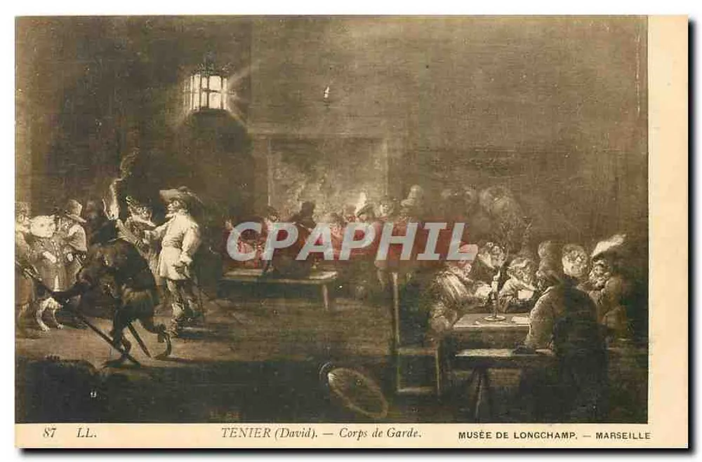 Corpo de Guarda — Tenier (David) — Museu de Longchamp — Marselha - Frente