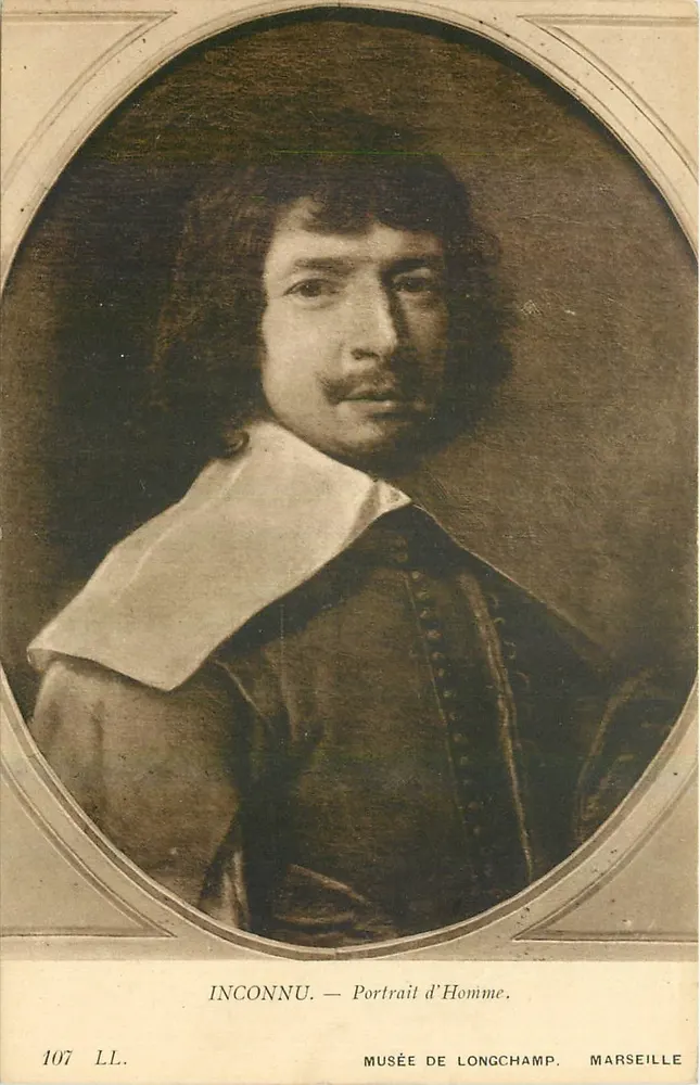 Portrait d'Homme — Inconnu — Musée de Longchamp, Marseille - Recto