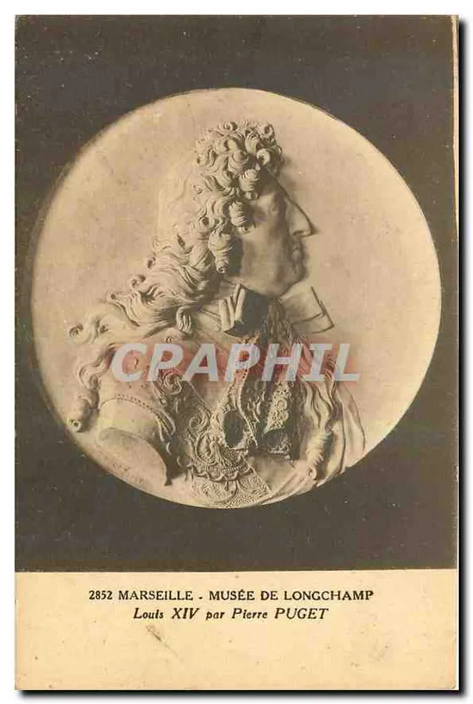 Marseille - Musée de Longchamp - Louis XIV par Pierre Puget - Recto