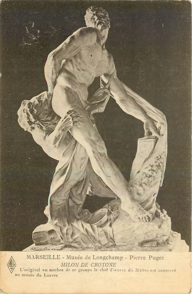Marseille - Musée de Longchamp - Milon de Crotone - Pierre Puget - Recto