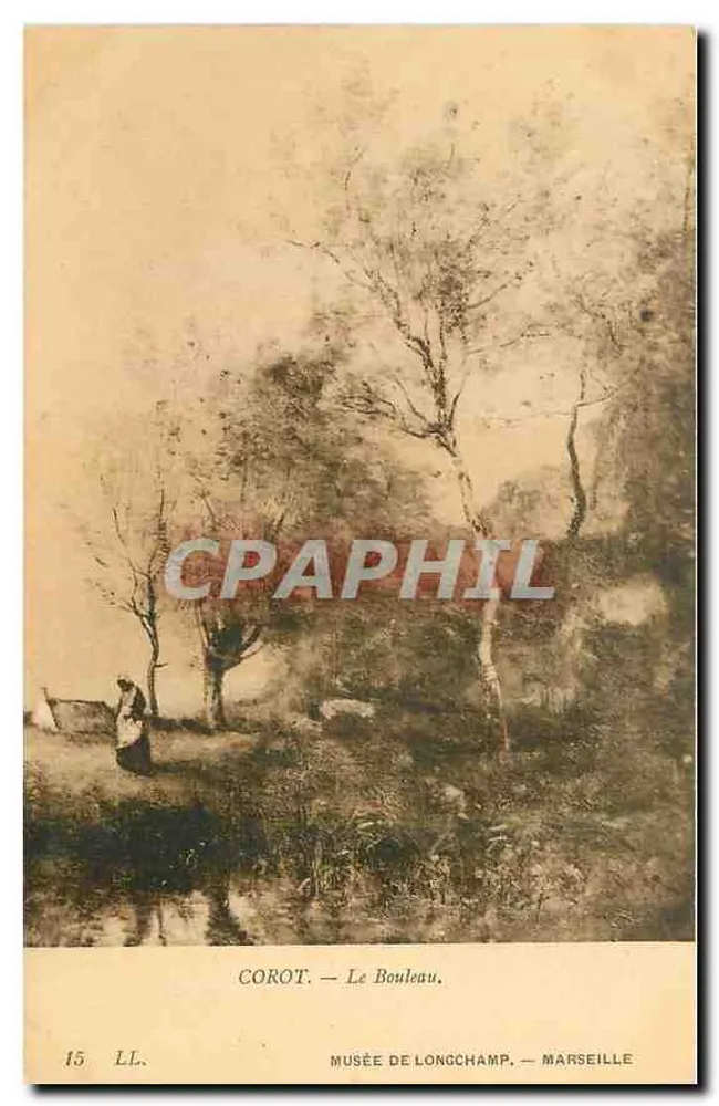 Corot — O Bétulo — Museu de Longchamp, Marselha - Frente