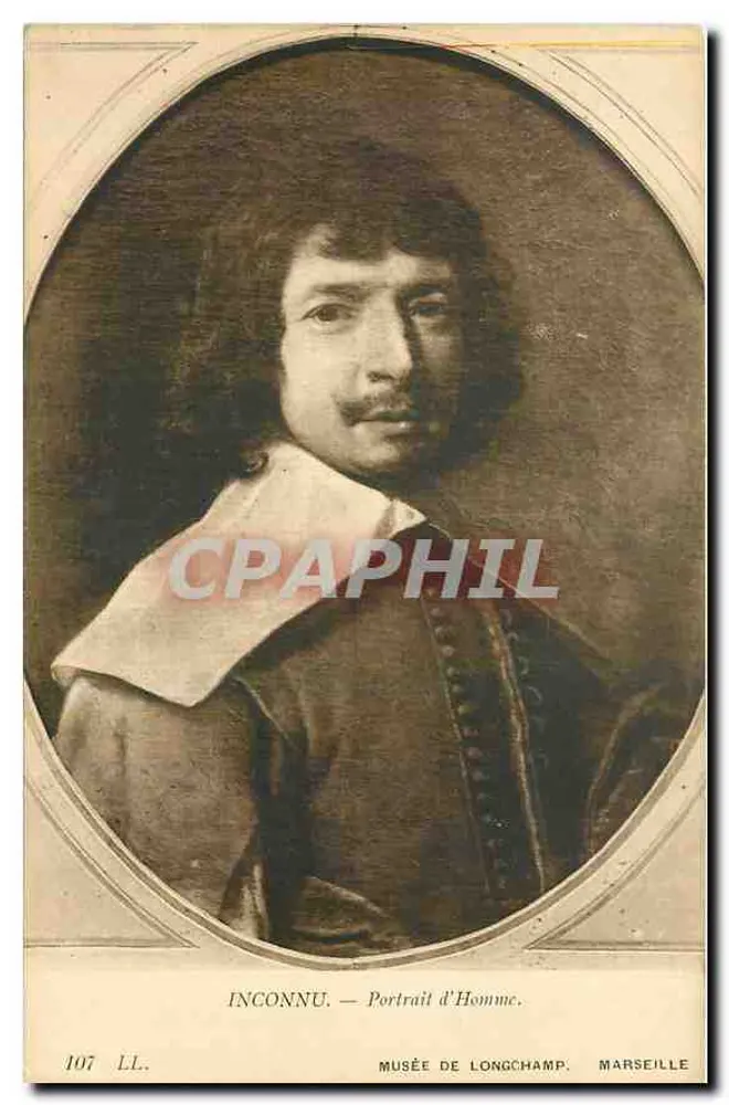 Portrait d'Homme — Musée de Longchamp, Marseille — n° 107 LL. - Recto