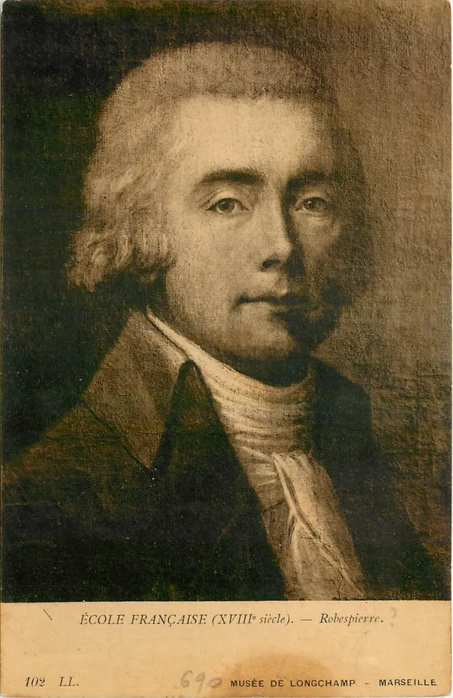 Robespierre — Escola Francesa (século XVIII) — Museu de Longchamp - Marselha - Frente