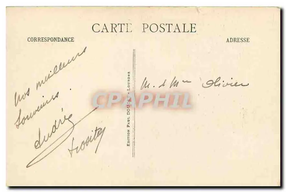 Lourdes - A Gruta — P.D. n°46 - Verso